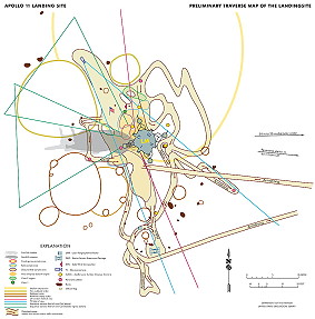 Apollo 11 traverse map