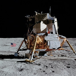 Mondlandefähre auf dem Mond