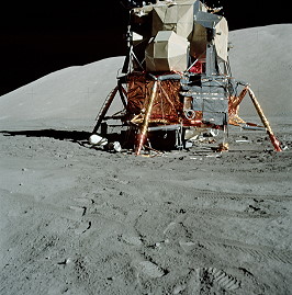 Lunar Module on the moon