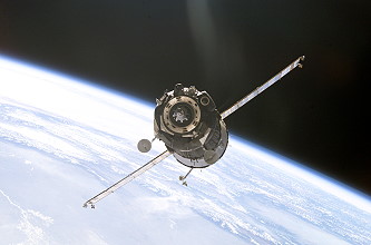 Ankunft von Sojus TMA-1 and der ISS