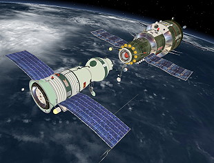 Soyuz 11 with Salyut 1
