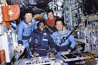 Sojus 38 an Bord von Saljut 6