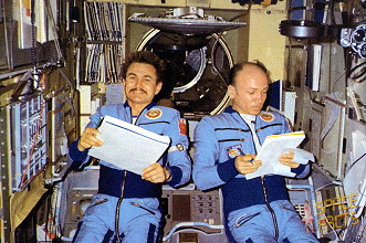 Salyut 7 onboard