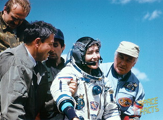 Soyuz TM-23 recovery