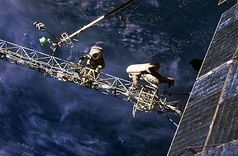 EVA Afanassjew und Haigner�