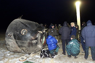 Soyuz TM-34 recovery