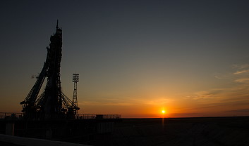 Soyuz TMA-04M on launch pad