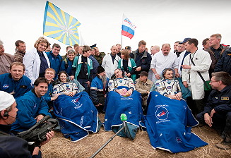 Soyuz TMA-18 recovery