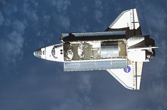 STS-111 in orbit