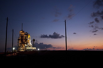 STS-133 on launch pad STS-133 on launch pad