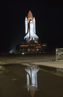 STS-134 rollout