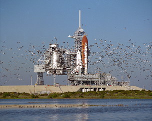 STS-27 auf der Startrampe