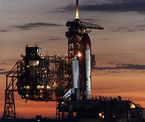 STS-41D on launch pad