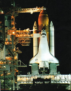 STS-51 on launch pad