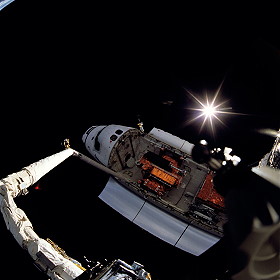 STS-61 in orbit