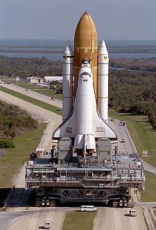 STS-63 rollout