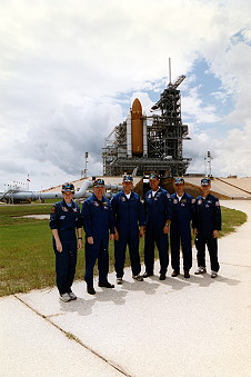 STS-64 auf der Startrampe