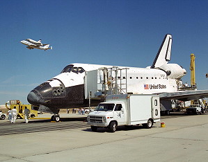 Arbeiten nach der Landung