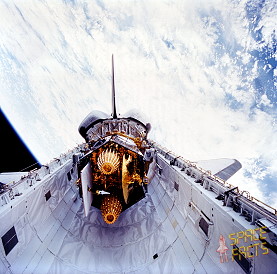 TDRS-G in payload bay