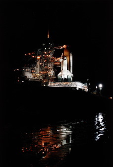 STS-83 auf der Startrampe