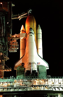 STS-95 on launch pad