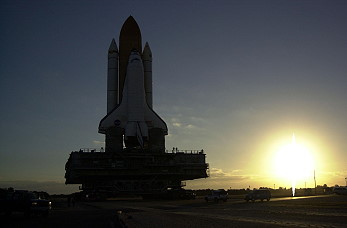 STS-98 rollout