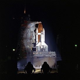 STS-9 on launch pad