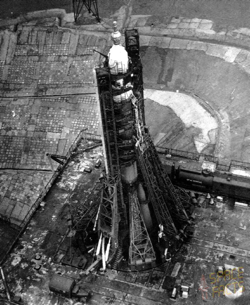 Soyuz 11 on launch pad
