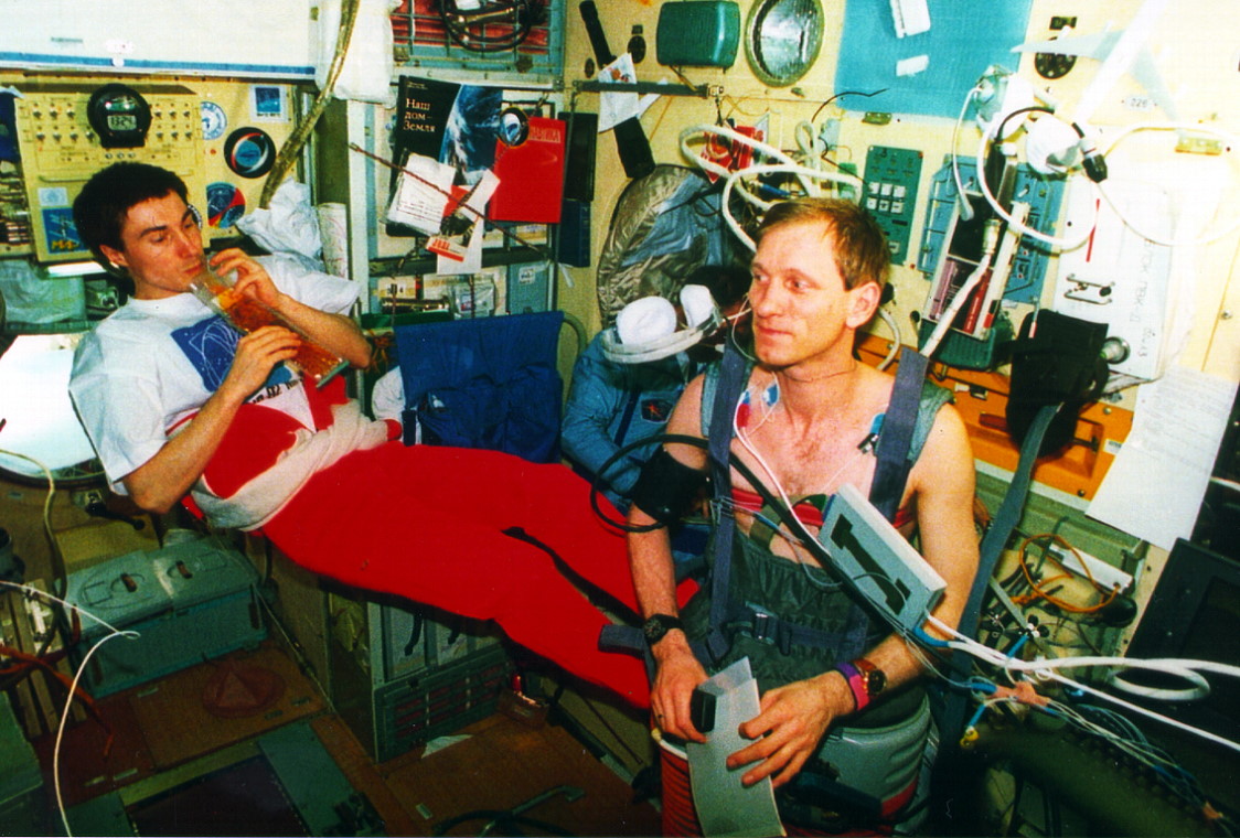 Soyuz TM14 onboard Mir