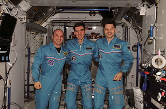 traditionelles Bordfoto ISS-17 (mit Reisman)