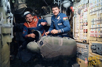 Leben an Bord von Saljut 6