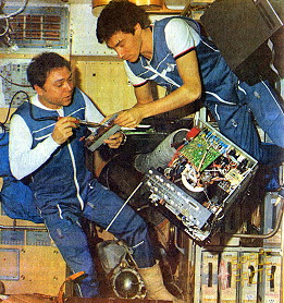 Soyuz TM-7 onboard Mir Soyuz TM-7 onboard Mir