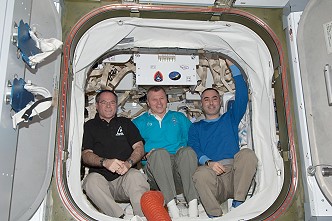Crew Sojus TMA-06M an Bord der ISS