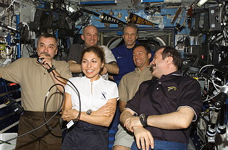 traditional in-flight photo Soyuz TMA-9