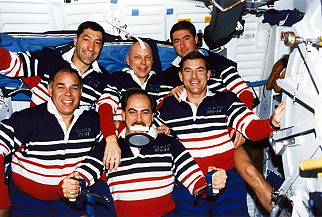 traditional in-flight photo STS-44