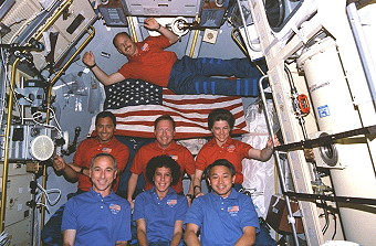 traditionelles Bordfoto STS-50
