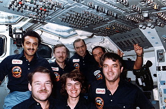 traditionelles Bordfoto STS-51G