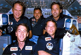 traditional in-flight photo STS-51J