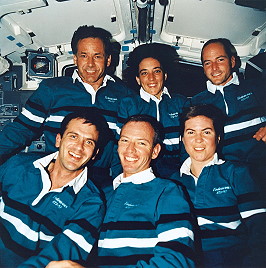 traditionelles Bordfoto STS-57