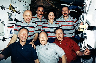 traditionelles Bordfoto STS-61