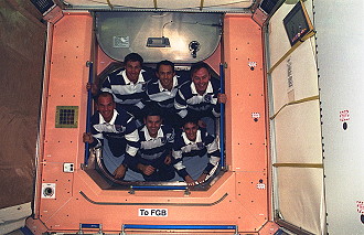 traditionelles Bordfoto STS-88