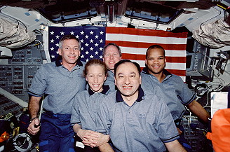 traditional in-flight photo STS-98