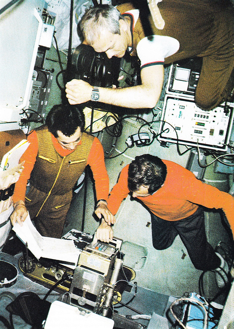 Crew Soyuz T-6 onboard Salyut 7