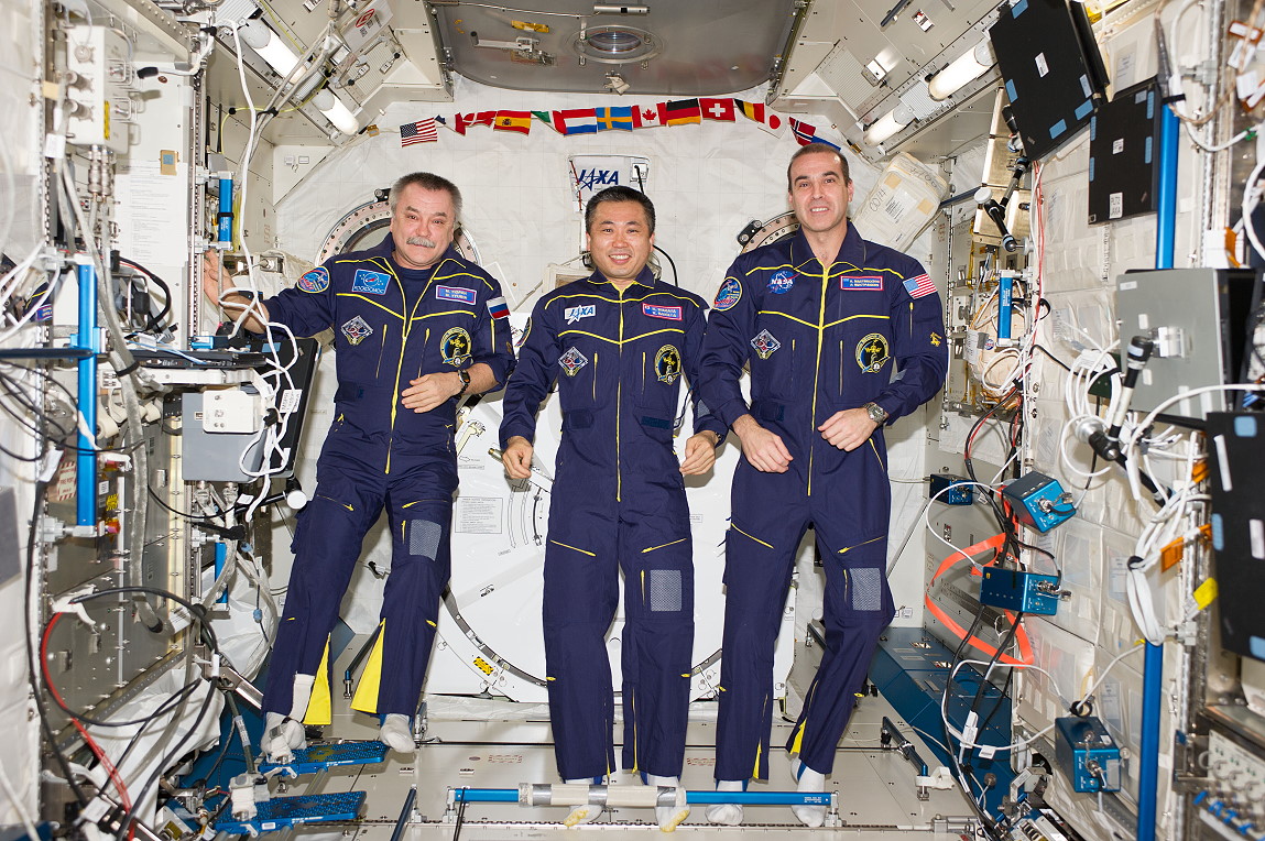 Crew Soyuz TMA-11M inflight