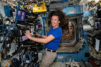 Megan McArthur an Bord der ISS