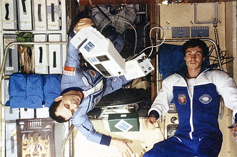 Leben an Bord der Mir