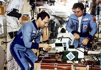 Leben an Bord der Mir