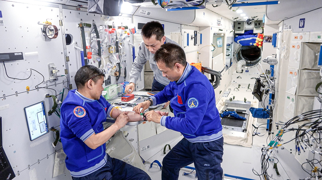 Leben an Bord von Tiangong