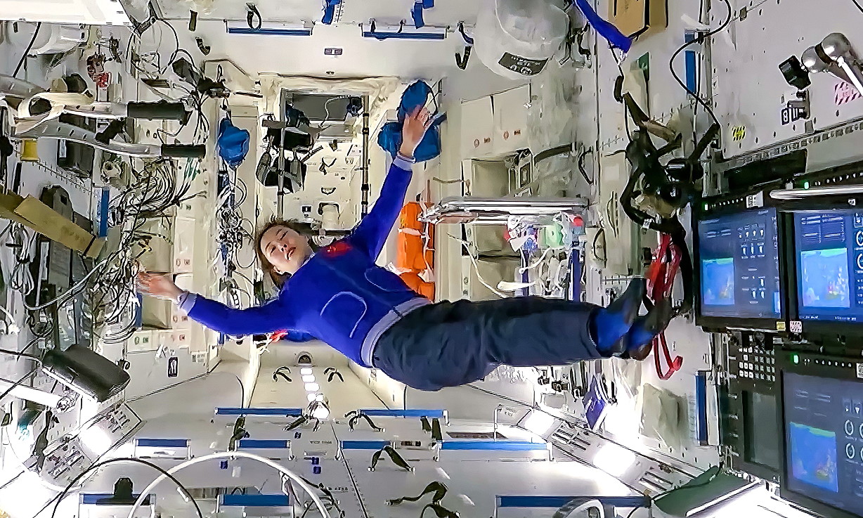 Leben an Bord von Tiangong