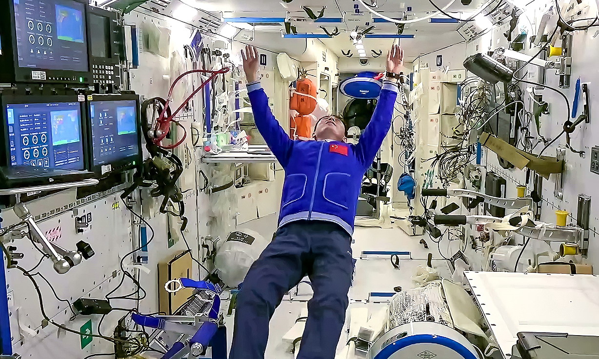 Leben an Bord von Tiangong